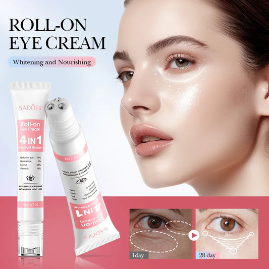 Crema Instantánea para Eliminar Bolsas Bajo los Ojos con Retinol - Antiarrugas, Anti-Ojeras, Hidratante y Reafirmante