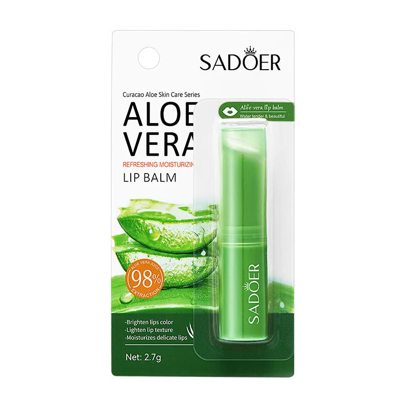 Bálsamo Labial SADOER con Vitamina C, Aloe y Coco - Hidratante, Reparador y Nutritivo