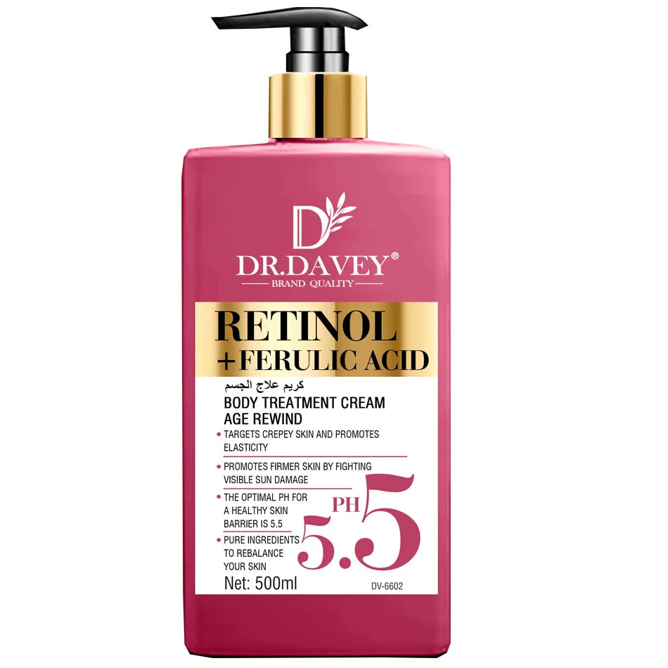 Crema Corporal PH 5.5 con Retinol - Hidratante, Reafirmante y Anti-Edad