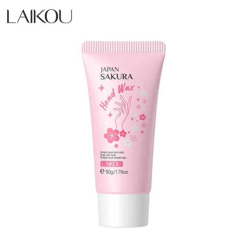 LAIKOU Sakura Hand Wax | Exfoliante e Hidratante para Manos con Efecto Anti-Edad