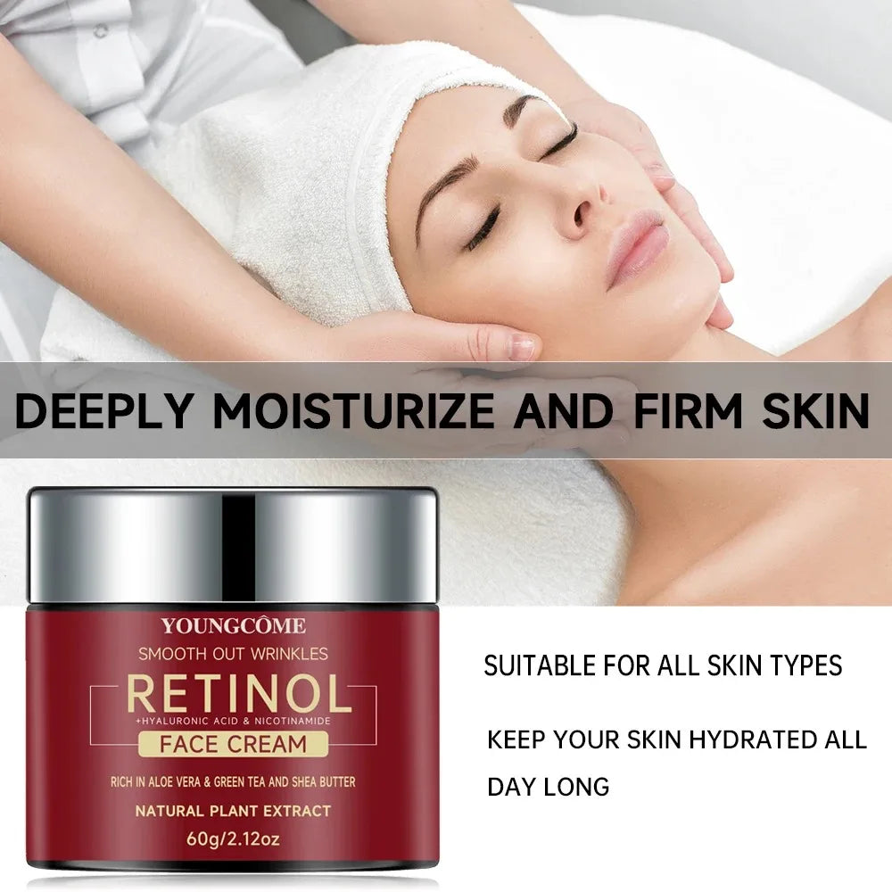 Crema Facial con Retinol – Hidratante, Reafirmante y Antiedad