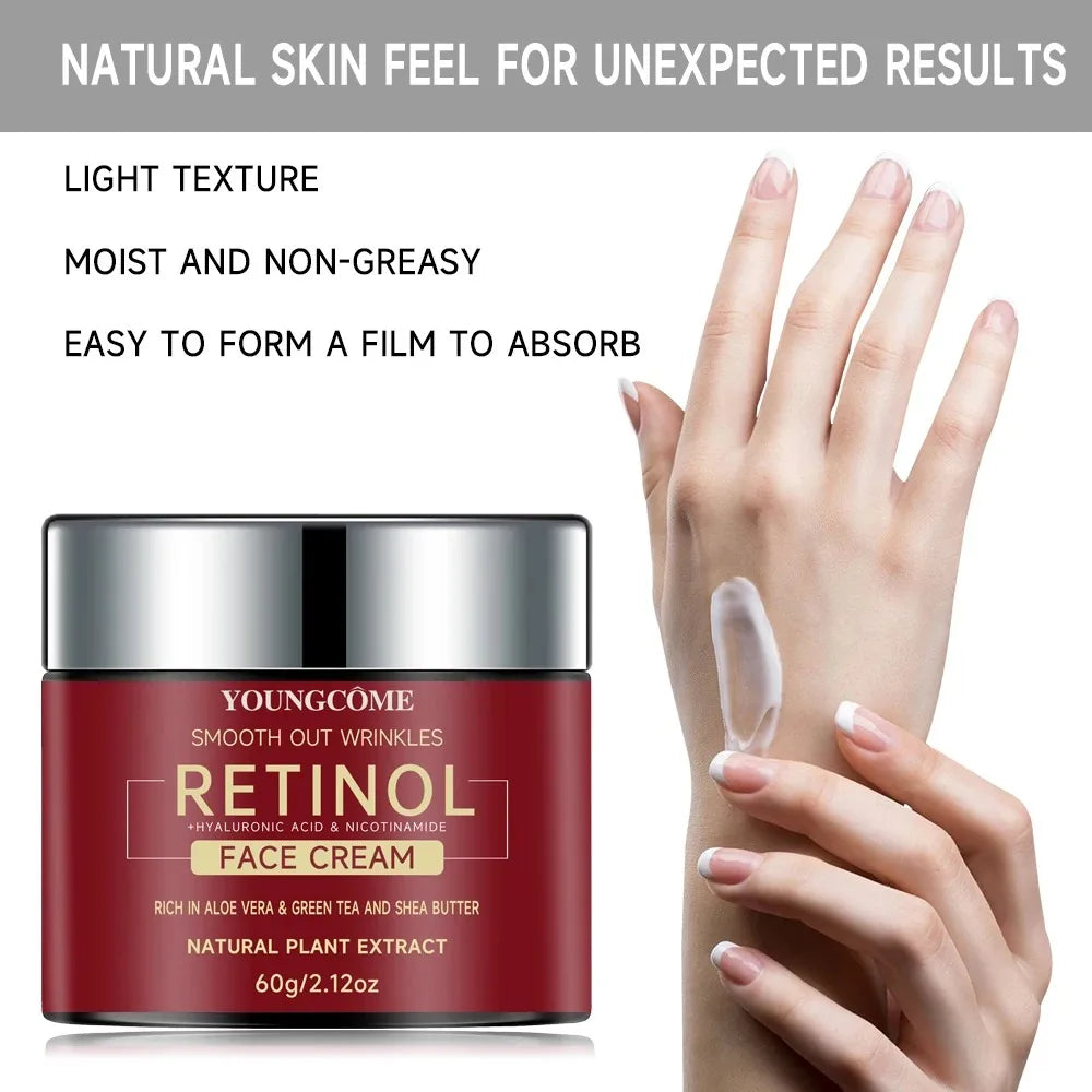 Crema Facial con Retinol – Hidratante, Reafirmante y Antiedad