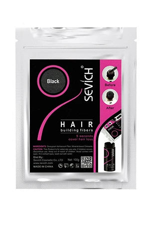 Set de Fibras de Cabello Negras MOONBIFFY - Producto para el Crecimiento del Cabello