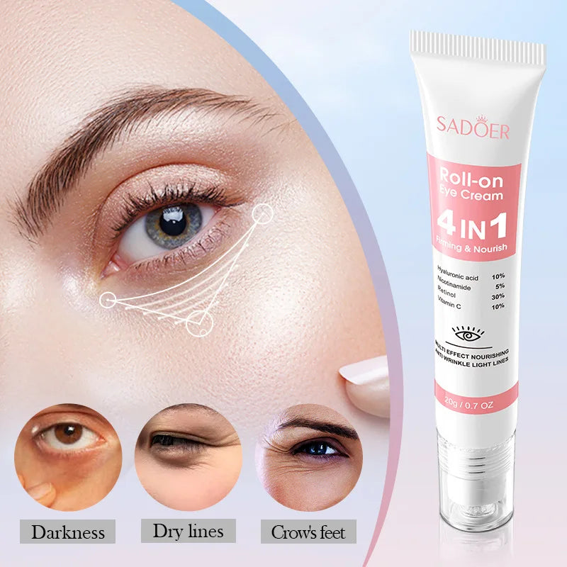 Instant Retinol Eye Bag Removal Cream - Anti-Wrinkle, Anti-Dark Circles, Moisturizing and Firming