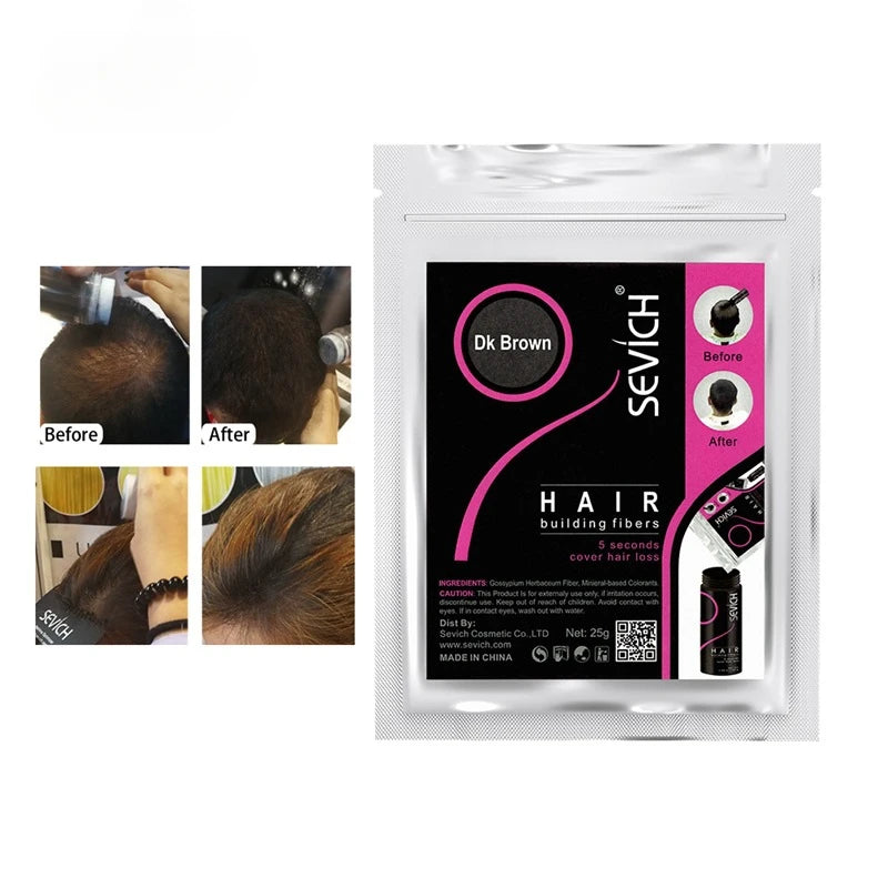 Set de Fibras de Cabello Negras MOONBIFFY - Producto para el Crecimiento del Cabello