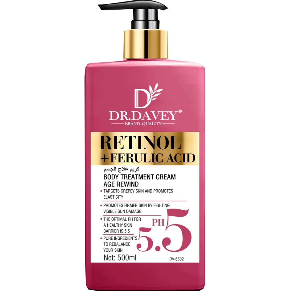 Crema Corporal PH 5.5 con Retinol - Hidratante, Reafirmante y Anti-Edad