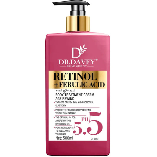 Crema Corporal PH 5.5 con Retinol - Hidratante, Reafirmante y Anti-Edad