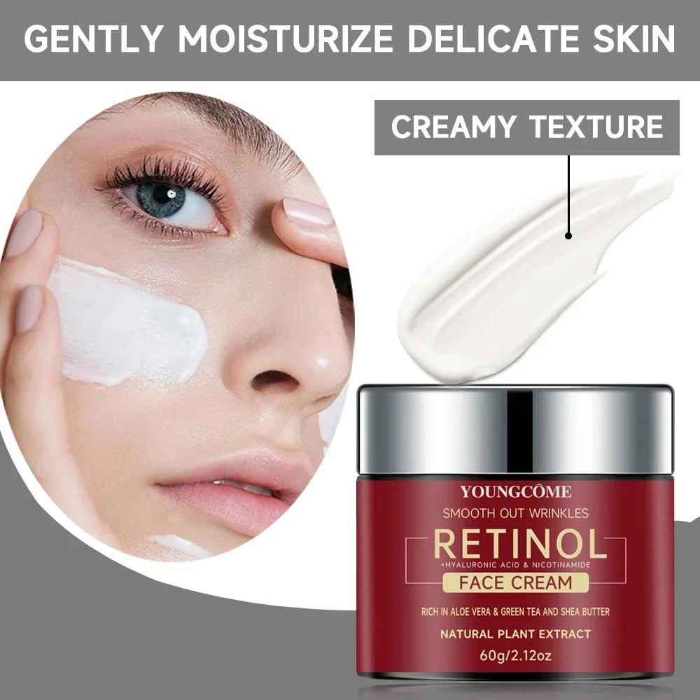 Crema Facial con Retinol – Hidratante, Reafirmante y Antiedad