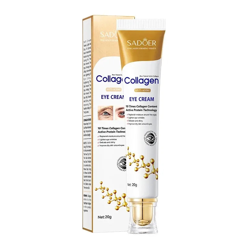 SADOER Collagen Eye Cream – Anti-Dark Circles, Eye Bag Firming, Moisturizing Skin Care for Eyes