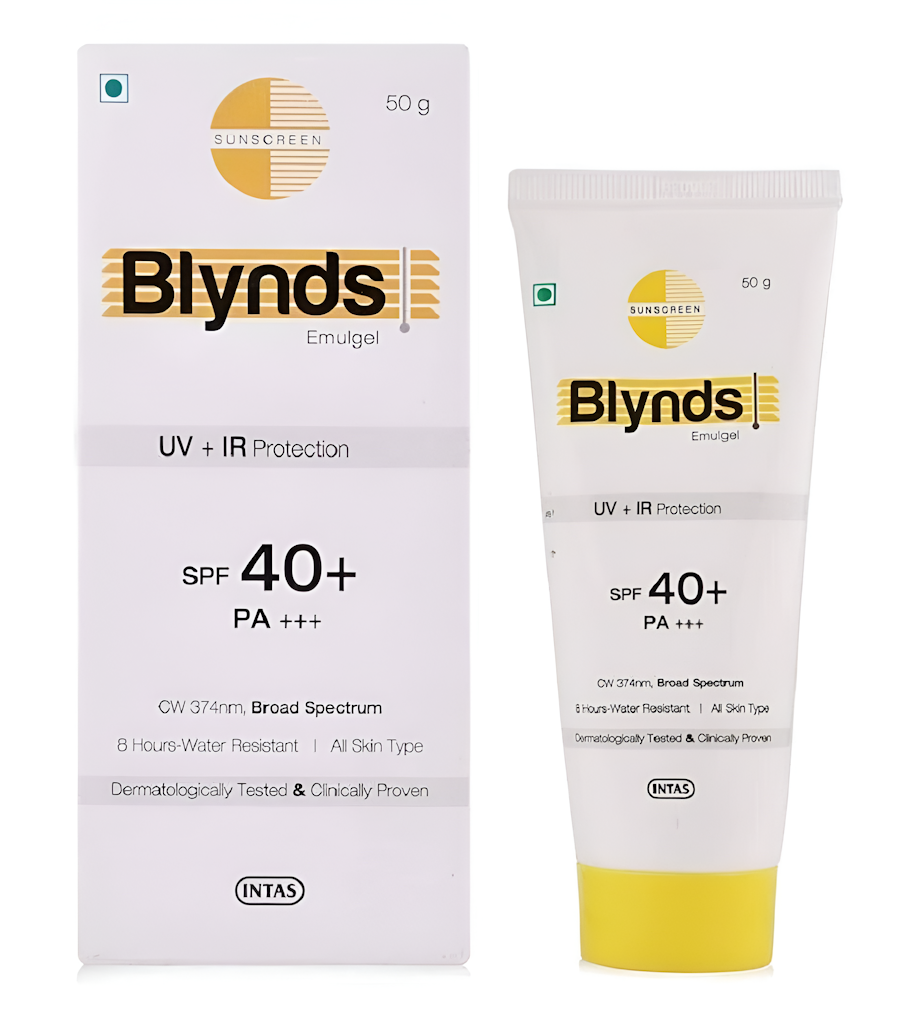 Blynds Emulgel Protector Solar SPF 40+ con Protección UV+IR